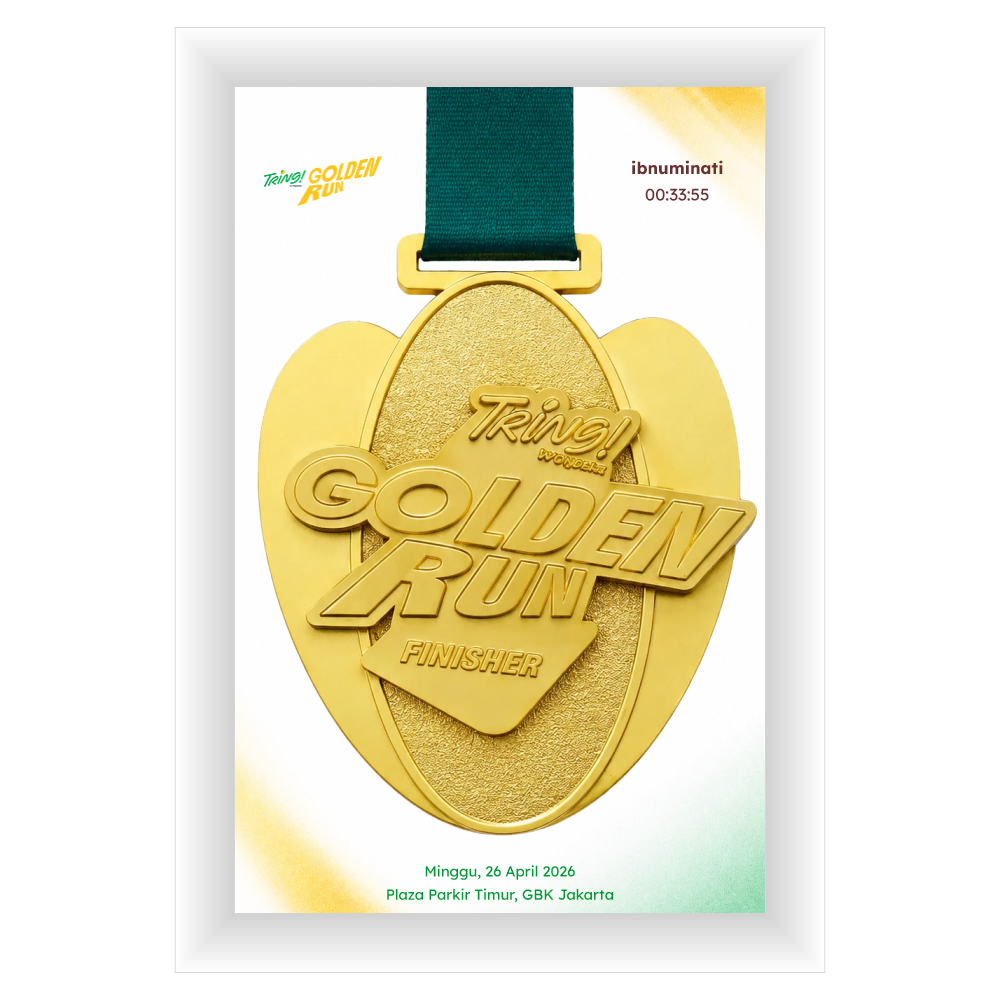 Good Custom Medal Frame Tring Golden Run 2026